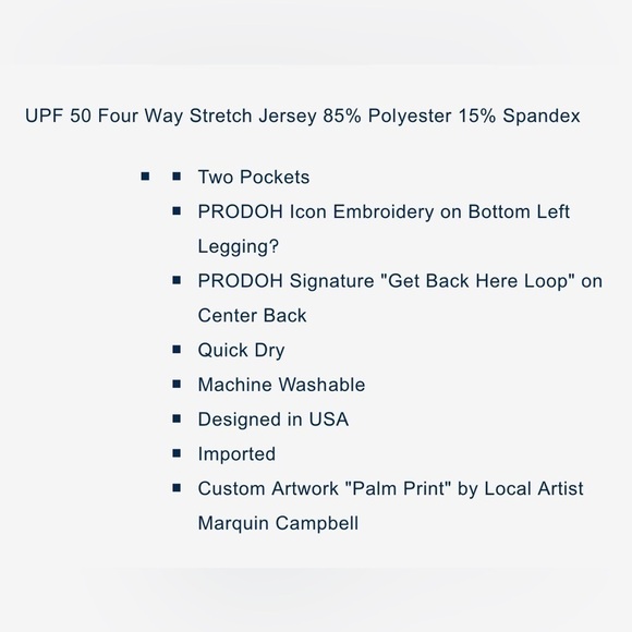 NWT Prodoh Pink Palm Leggings Size 12 - Picture 2 of 3